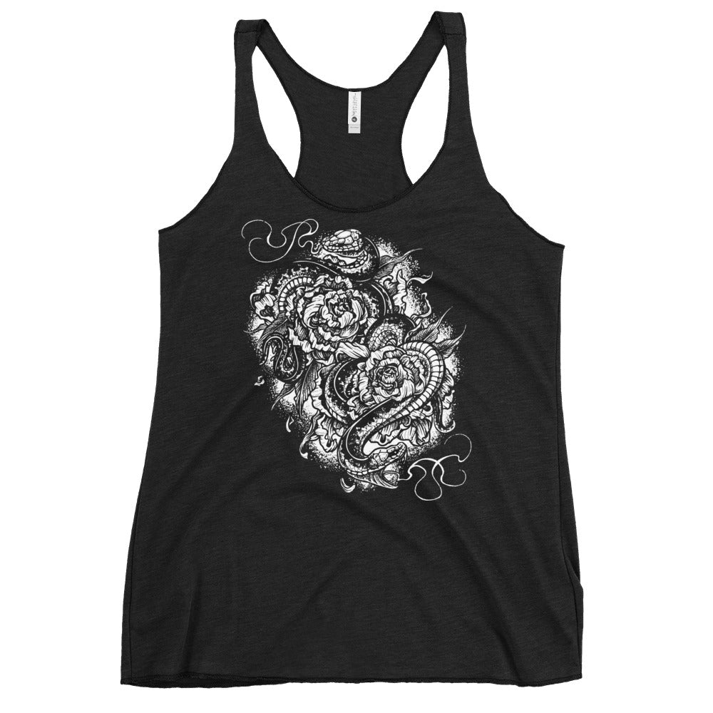Snakes and Peonies Racerback Tank
